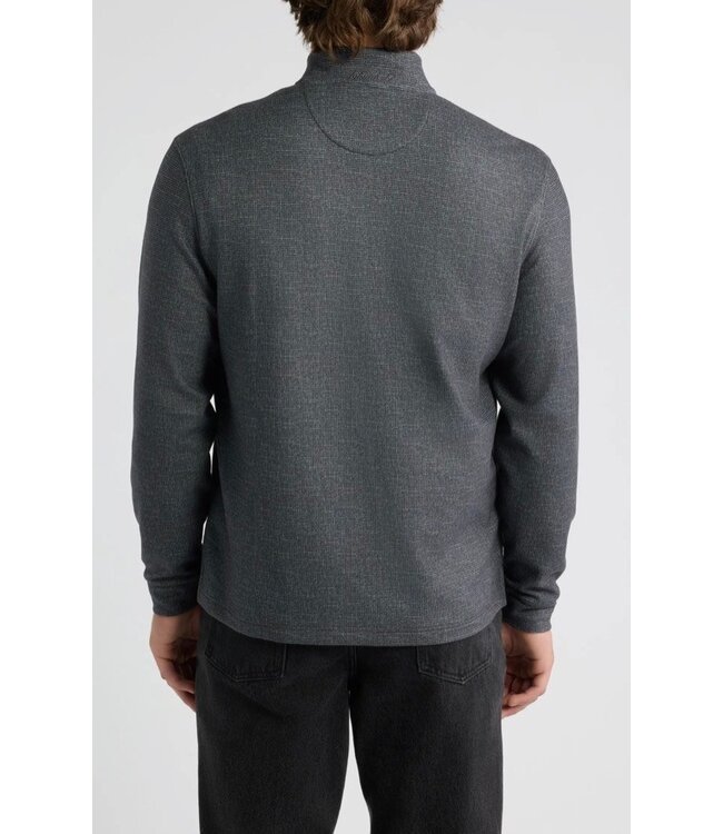 Coffee Mikey Printed Check 1/4 Zip