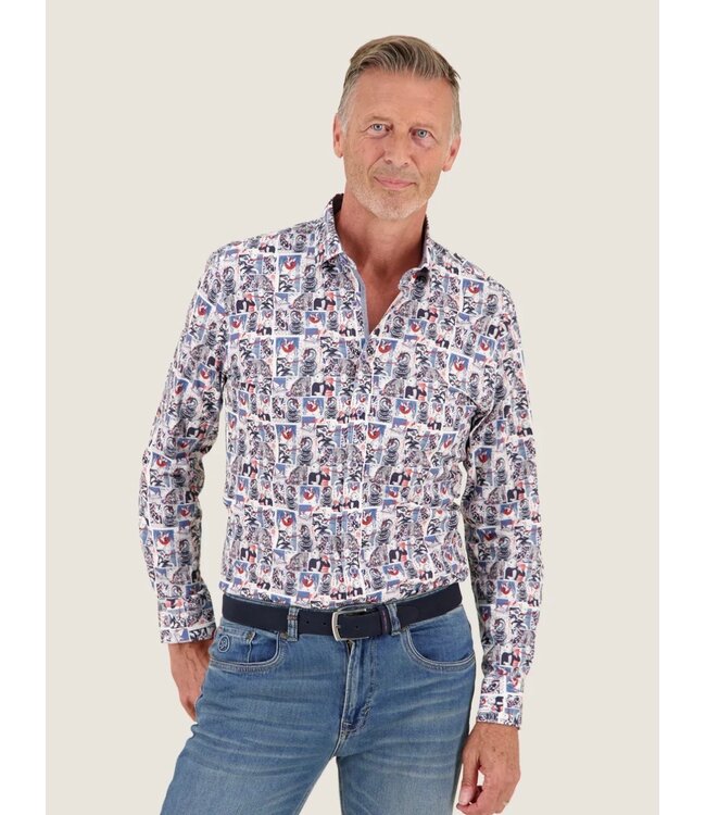 Modern Fit Navy Manga Shirt