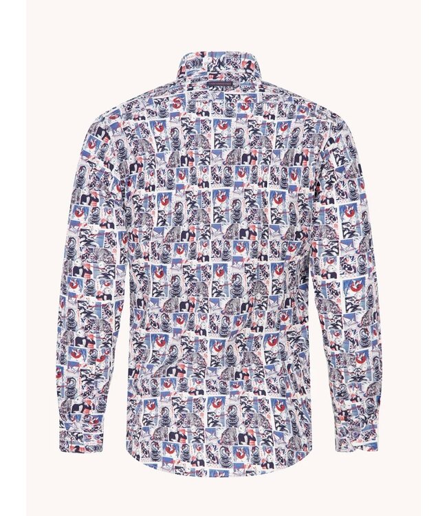Modern Fit Navy Manga Shirt