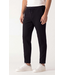 Navy Textured Drawstring Pants