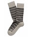 MARCOLIANI Flannel Grey Striped Sneaker Socks