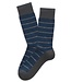 MARCOLIANI Indigo Blue Striped Sneaker Socks