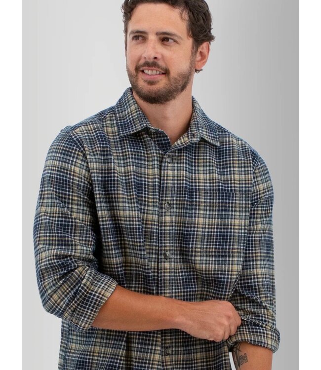 Classic Fit Navy Rustic Ridge Shirt