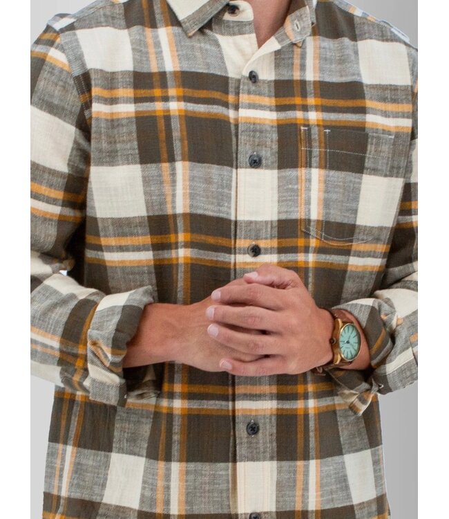 Classic Fit Brown Chase Plaid Shirt