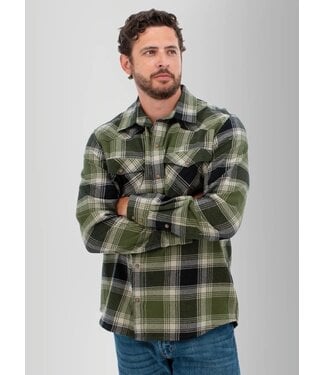 OLD RANCH Classic Fit Green Ranger Plaid Shirt