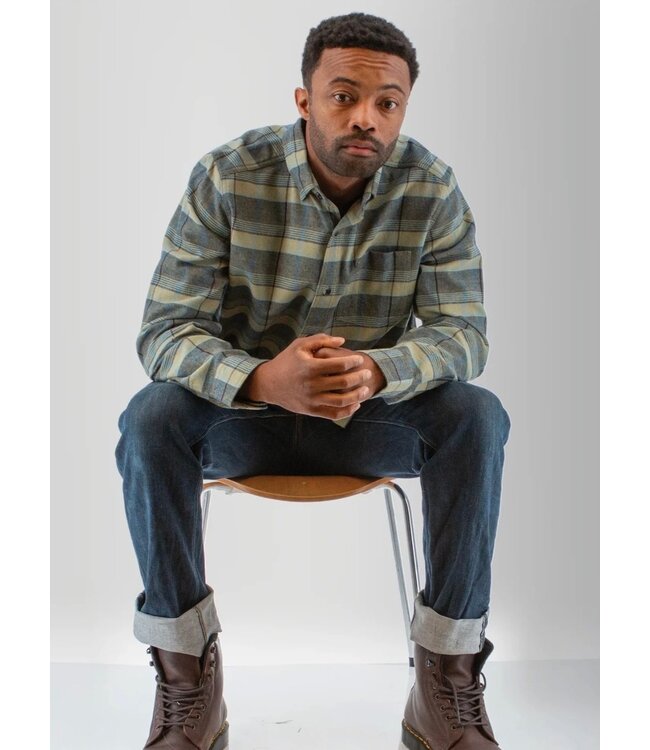 Classic Fit Green Chase Plaid Shirt