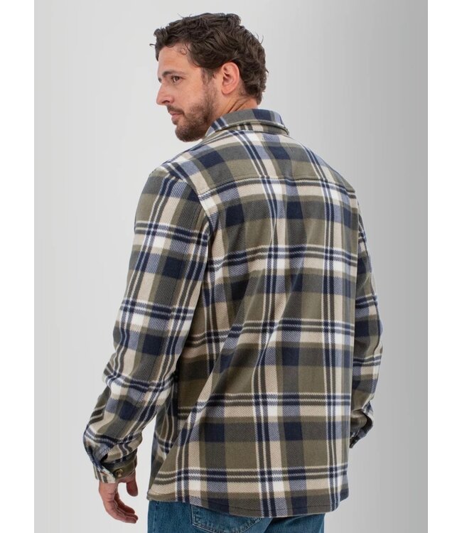 Olive Redwood Fleece Overshirt