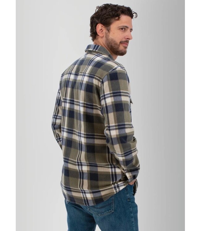 Olive Redwood Fleece Overshirt
