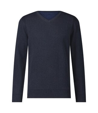 FELLOWS UNITED Navy V Neck Sweater