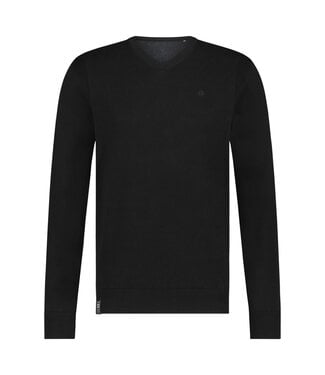 FELLOWS UNITED Black V Neck Sweater