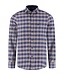 Modern Fit Navy Plaid Shirt