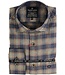 Modern Fit Navy Plaid Shirt