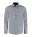 FELLOWS UNITED Modern Fit White Oval Print Shirt