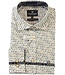 Modern Fit White Oval Print Shirt