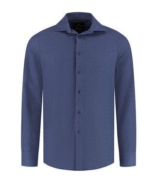 FELLOWS UNITED Modern Fit Navy Flannel Shirt