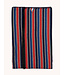 Blue Red Striped Scarf