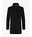 Black Funnel Neck Coat