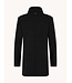 Black Funnel Neck Coat