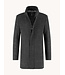 A FISH NAMED FRED Dark Grey Funnel Neck Coat