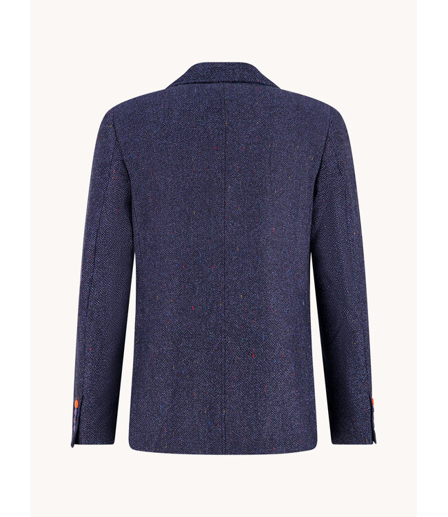 Slim Fit Navy Herringbone Sport Coat