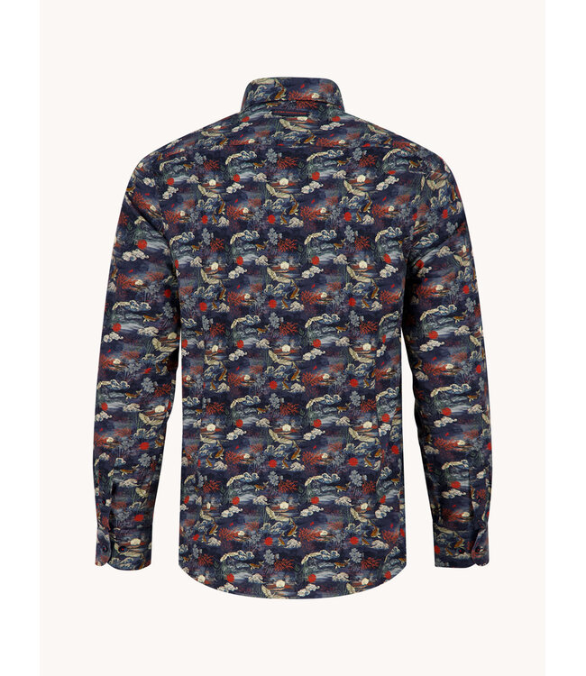 Modern Fit Navy Fuji Dream Shirt
