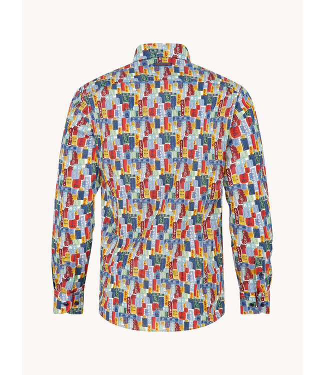 Modern Fit Multi Tokyo Signs Shirt