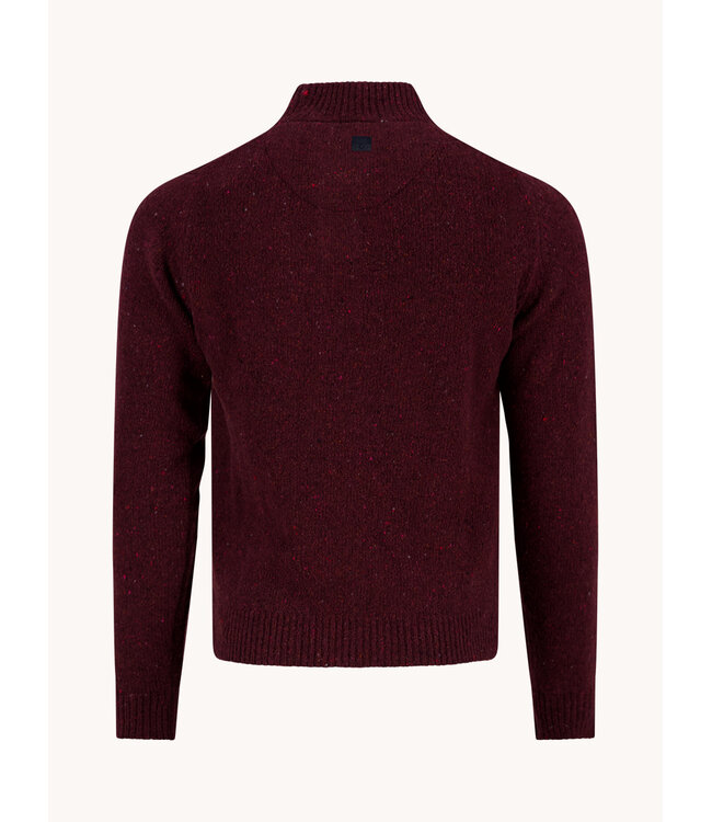 Burgundy Button Neck Sweater