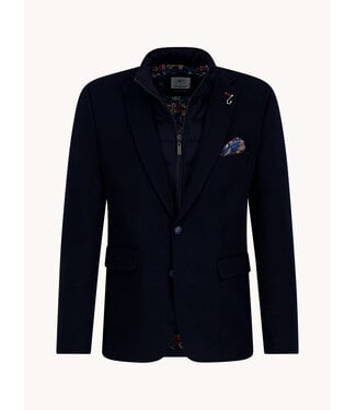 A FISH NAMED FRED Slim Fit Navy Sport Coat with Insert