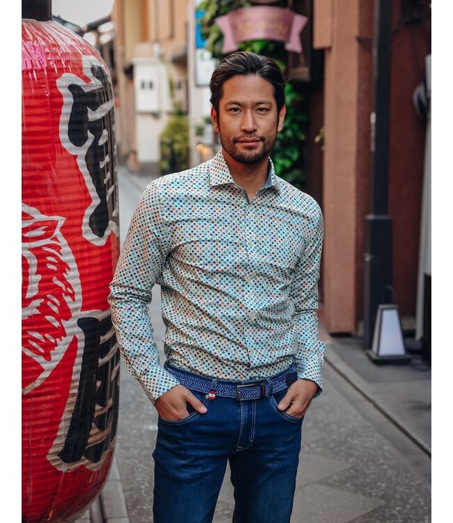 Modern Fit Multi Rounds Shirt