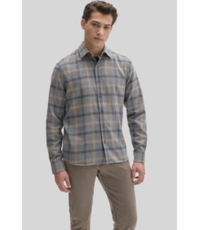 Modern Fit Griffin Grey Liam Plaid Shirt