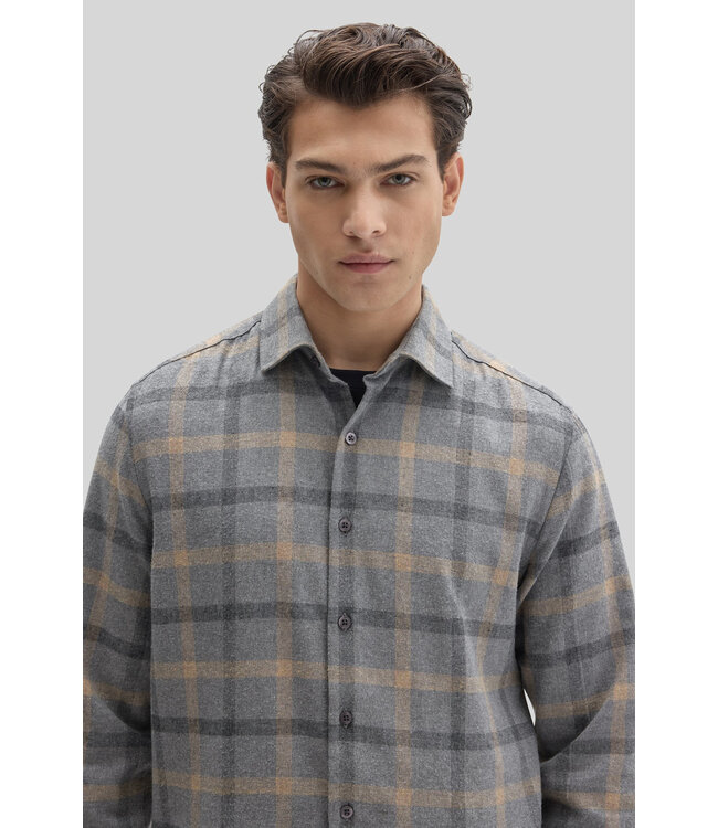 Modern Fit Griffin Grey Liam Plaid Shirt