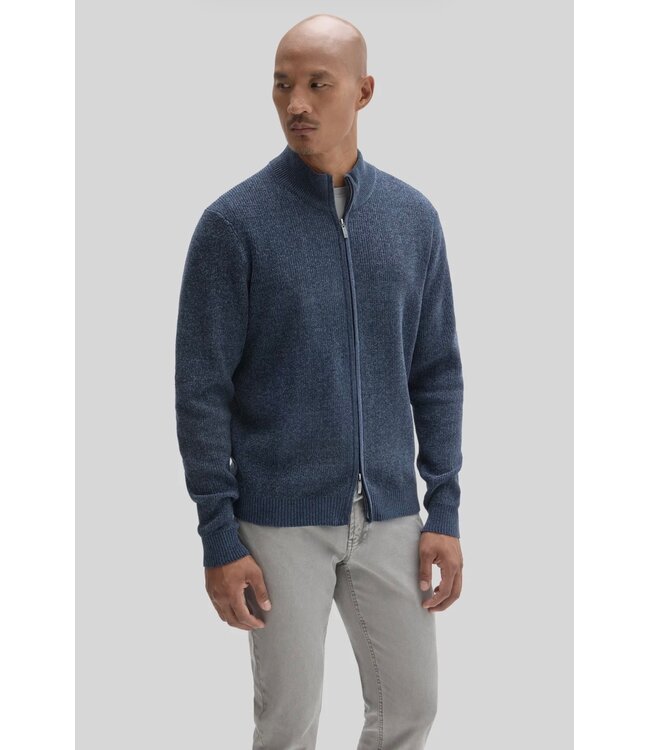Dark Indigo Idris Full Zip Sweater