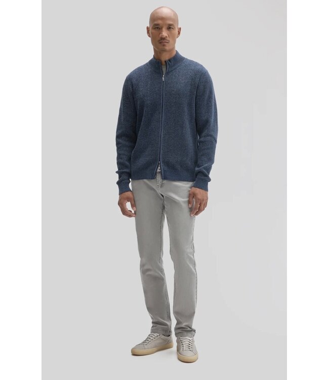 Dark Indigo Idris Full Zip Sweater