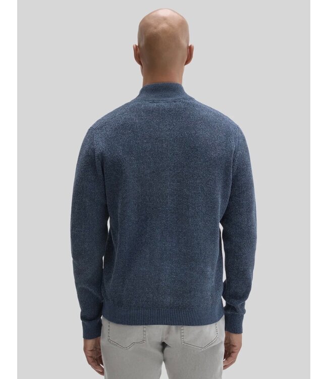 Dark Indigo Idris Full Zip Sweater