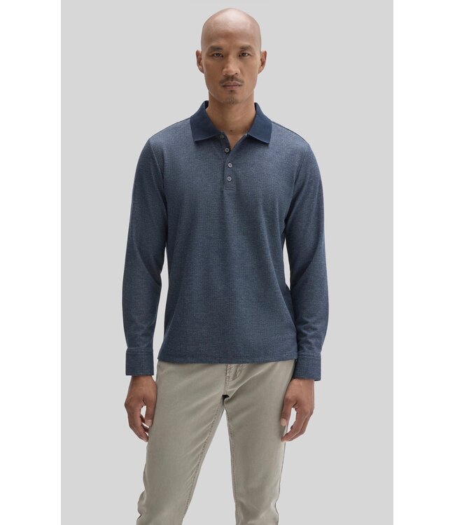 Navy Cayman Long Sleeve Polo