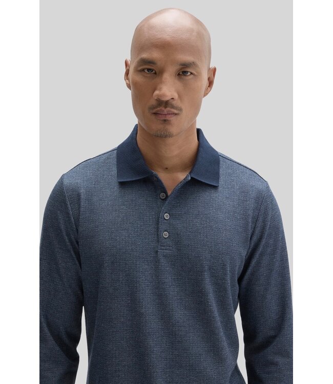 Navy Cayman Long Sleeve Polo