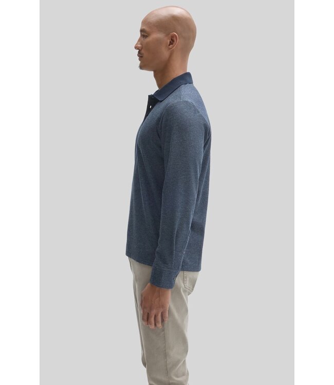 Navy Cayman Long Sleeve Polo