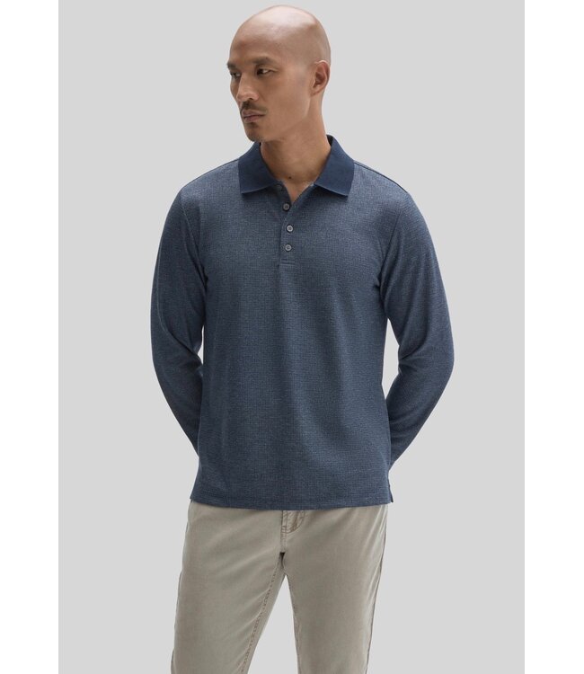 Navy Cayman Long Sleeve Polo