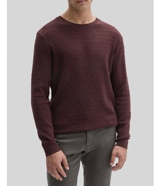 ROBERT BARAKETT Deep Bordeaux Ryan Sweater
