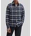 Modern Fit Navy Bates Plaid Shirt