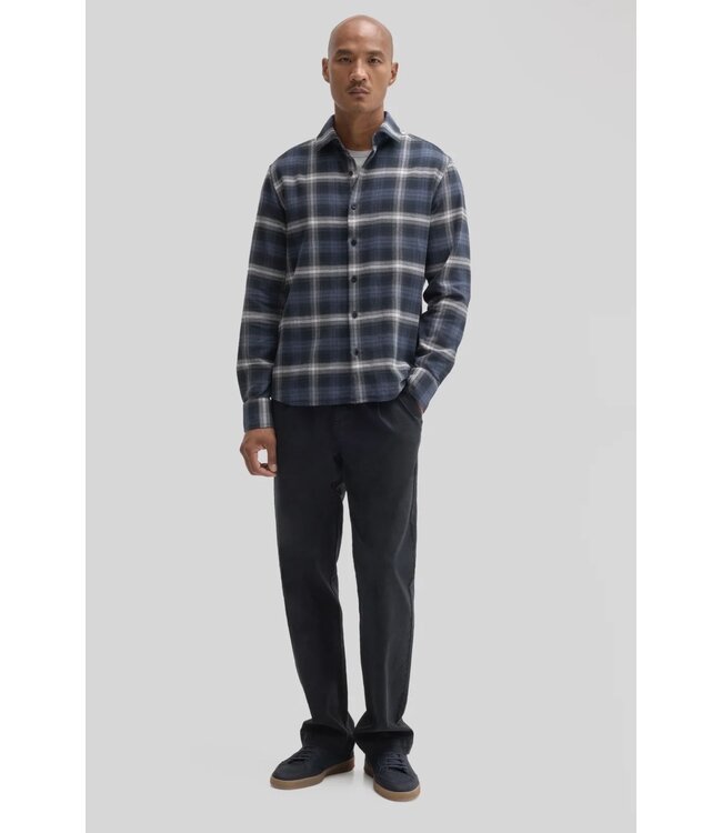Modern Fit Navy Bates Plaid Shirt