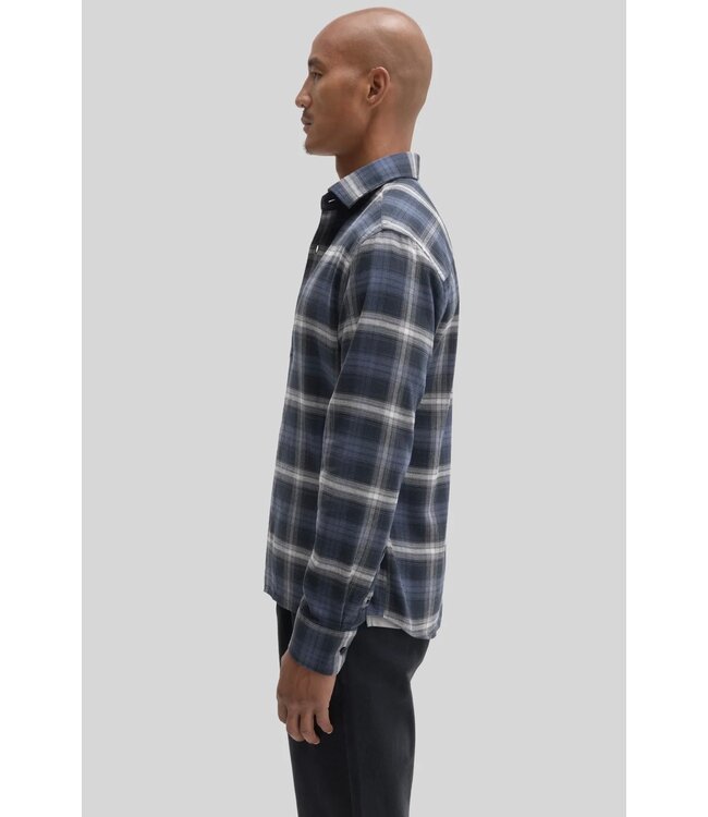 Modern Fit Navy Bates Plaid Shirt