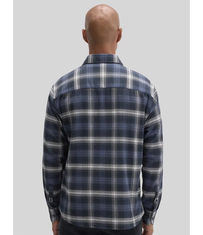 Modern Fit Navy Bates Plaid Shirt