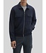 Navy Menzer Cropped Zip Overshirt