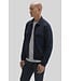 Navy Menzer Cropped Zip Overshirt