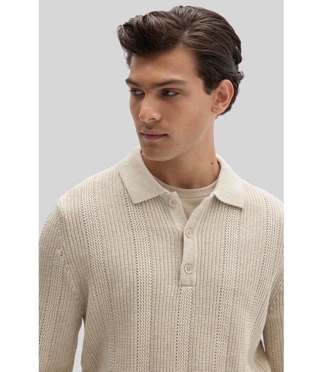 Moonstone Mercato Knit Polo Sweater