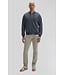 Navy Herringbone Patricio Full Zip