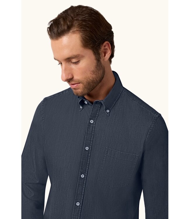 Modern Fit Dark Denim Shirt