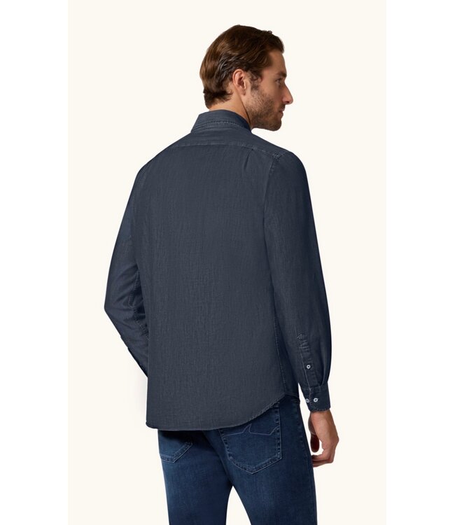 Modern Fit Dark Denim Shirt