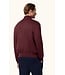 Burgundy Covered Zipper 1/4 Zip Sweater